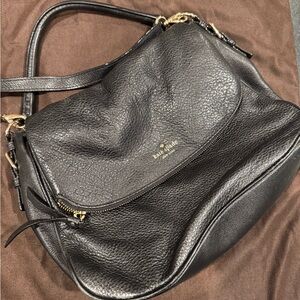 Kate Spade Pebbled Leather Black Shoulder Bag